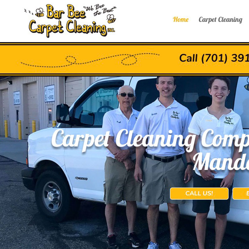 Website Design / Development - Bar Bee Carpet Cleaning