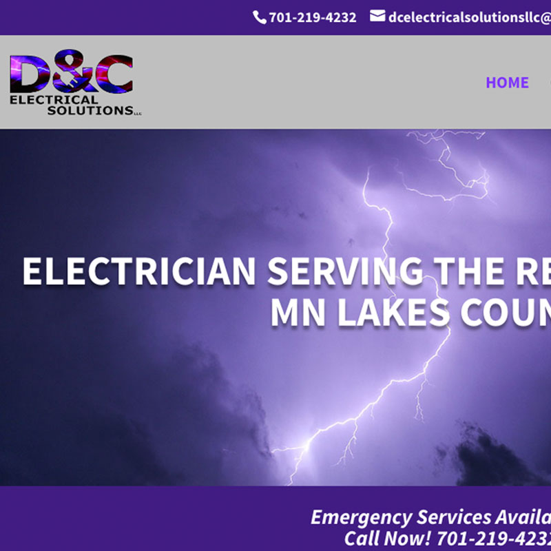 Website Design / Development - D&C Electrical Solutions